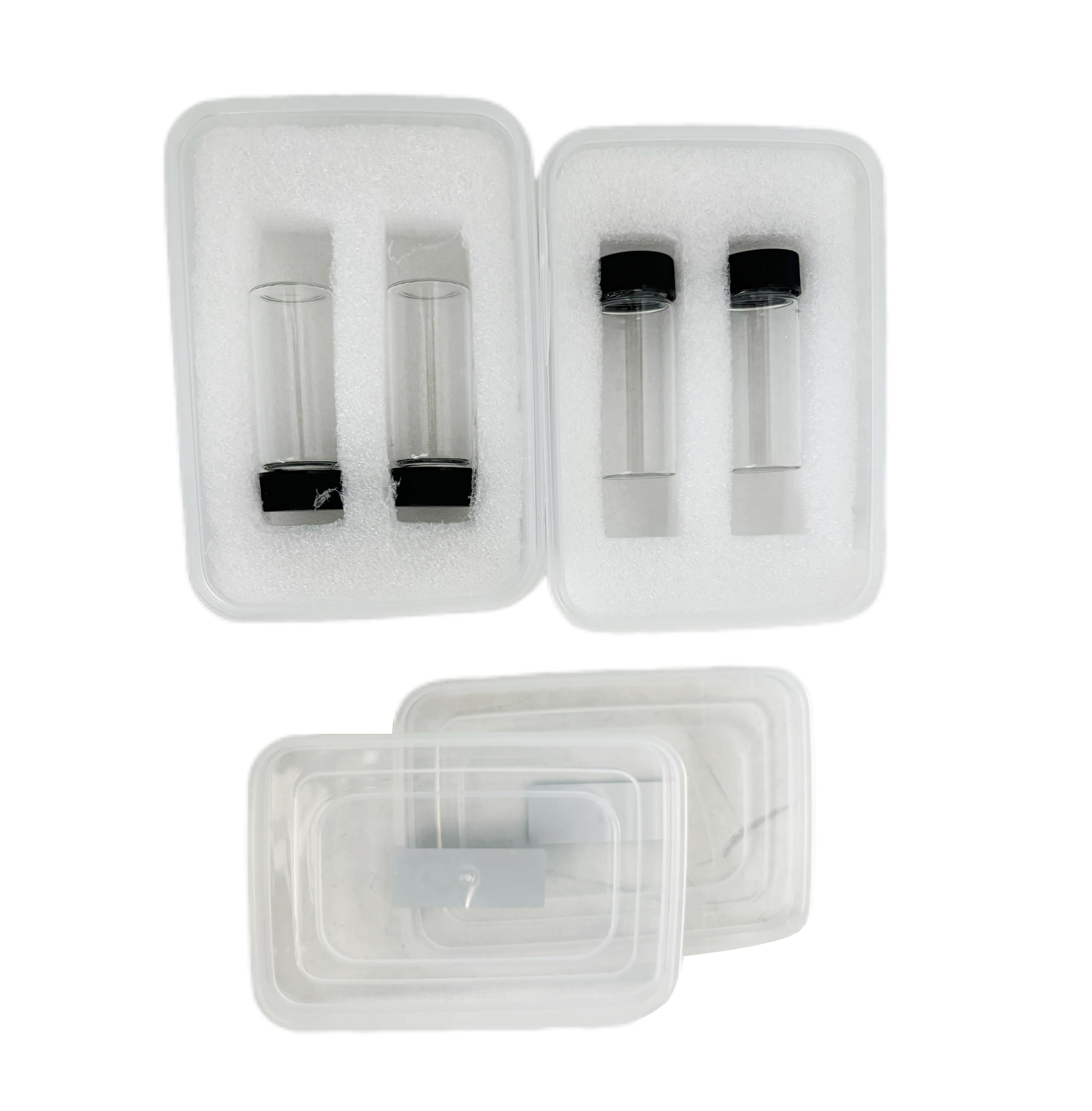 4 Sample Bottles (2 Sets) - Turbidity Meter Bottles for SGZ Series | Turbidimeter Solution & Test Tubes | Water Quality Testing Lab Equipment for Laboratories & Field Work