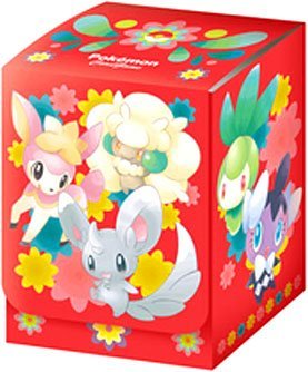 Official Nintendo Pokemon Japanese Card Game Supplies - Minccino Themed Deck Box for TCG Collectors | Perfect for Storage, Travel & Competitive Play
