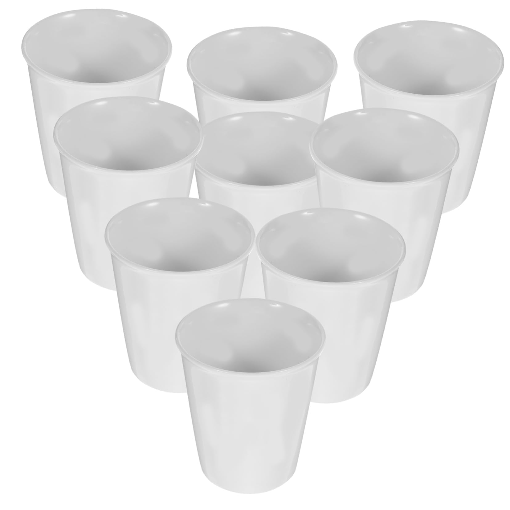 10 Pack CANIGHT Ceramic Paper Cup Shaped Mugs - Snow Cone Cups, Chocolate Mugs, Tea Cups - White Ceramic Drinkware for Parties, Desserts & Hot Beverages - Perfect for Ice Cream, Milkshakes & Coffee Shops