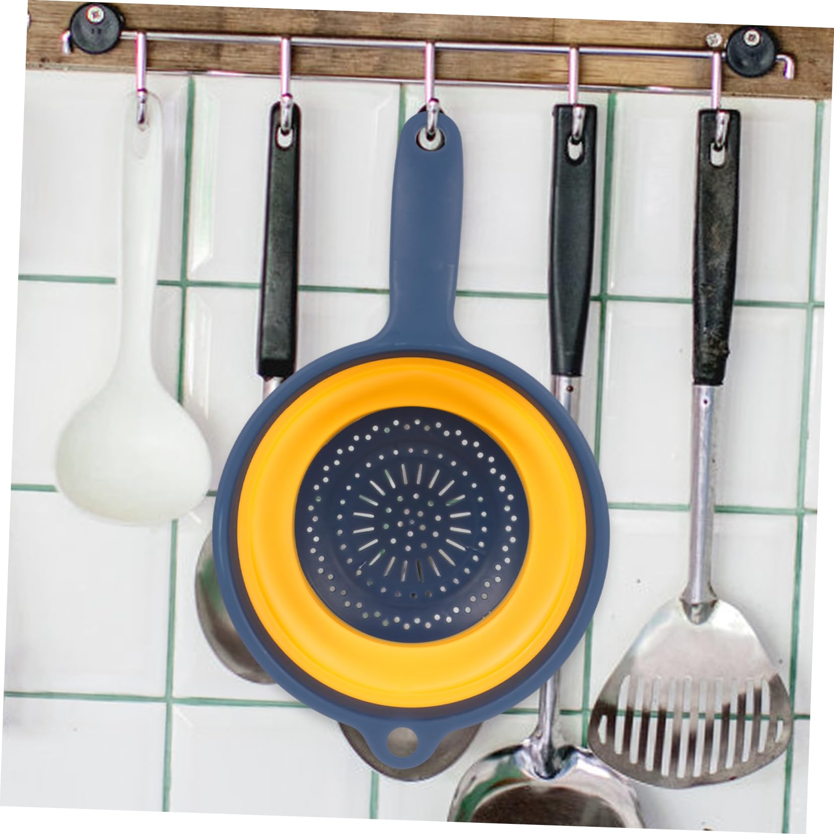1PC Foldable Vegetable Washing Basket - Kitchen Sink Colander Strainer for Fruits & Veggies - Durable Household Draining Basket for Efficient Washing & Drying - Perfect for Meal Prep, Salad Making & Kitchen Organization
