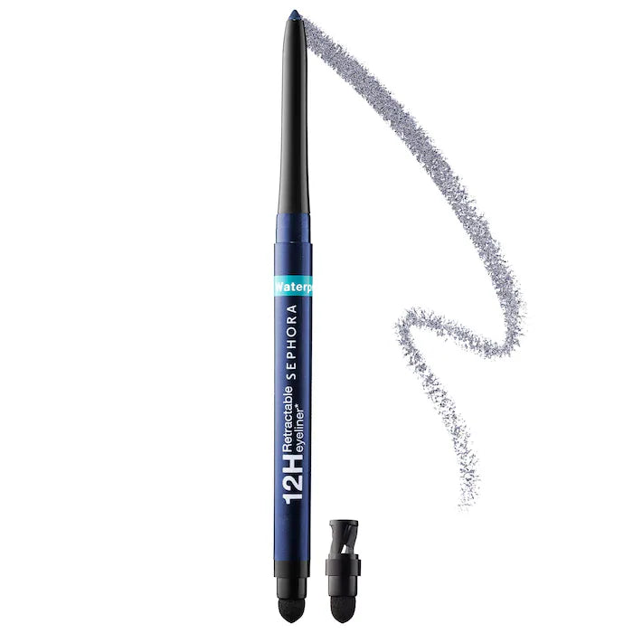 Waterproof 12HR Retractable Eyeliner Pencil - Long Lasting Smudge Proof Eye Liner for Sensitive Eyes | Perfect for Daily Makeup, Party Looks & Professional Use - Sephora Collection