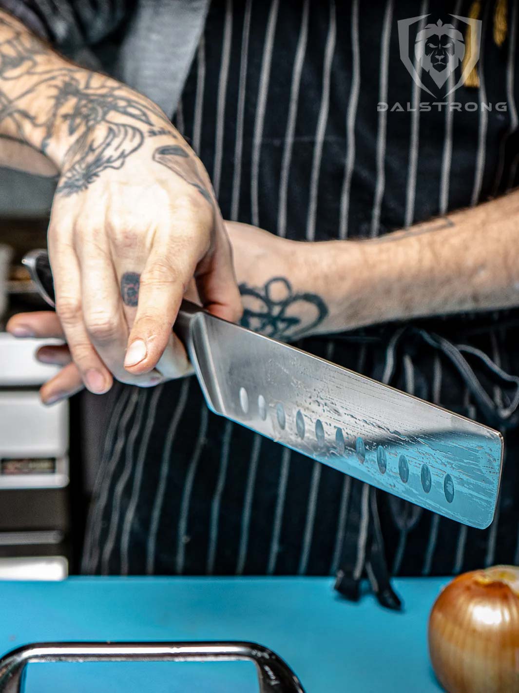 Premium 7-inch Nakiri Knife - Gladiator Series Japanese Vegetable Knife | NSF Certified | Dalstrong © | Perfect for Slicing, Dicing & Chopping Vegetables