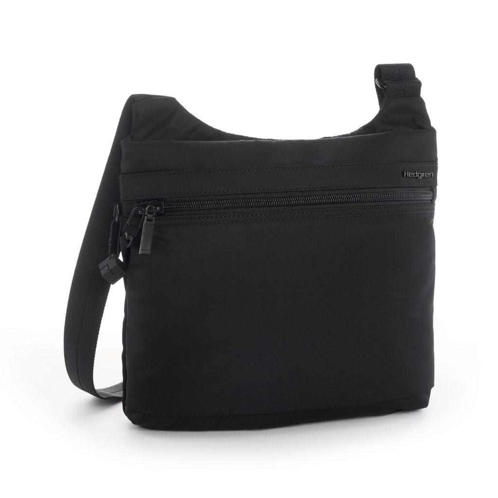 Hedgren Faith RFID Blocking Crossbody Bag for Women - Anti-Theft Secure Purse - Stylish Black Handbag for Travel, Shopping & Daily Use