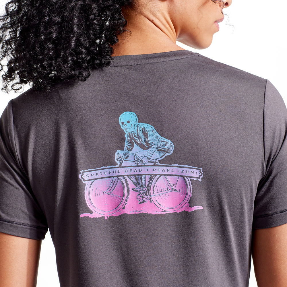Grateful Dead x PEARL iZUMi Women's Ten Spot Midland Graphic Tee - Vintage Band T-Shirt for Casual Wear & Music Festivals