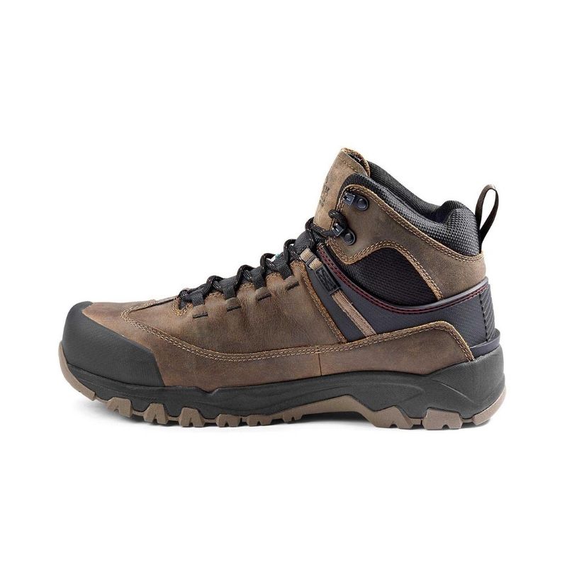 Kodiak Quest Bound Mid Men's 6 Inch Waterproof Composite Toe Work Boots - Brown (KD0A4TELA62) | Durable Safety Shoes for Construction, Hiking & Outdoor Work