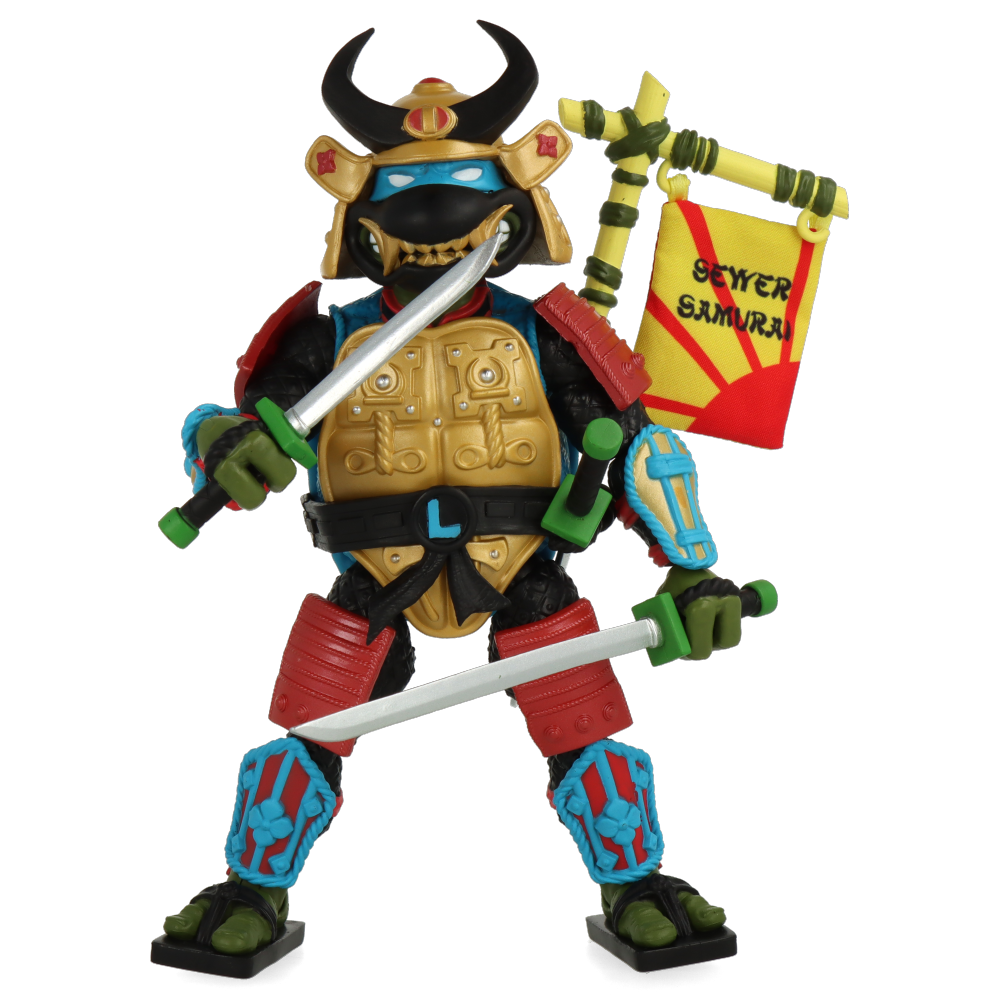 Leo the Sewer Samurai - Teenage Mutant Ninja Turtles TMNT Ultimates Action Figure - Collectible Toy for TMNT Fans & Gift for Kids - Perfect for Display, Play & Comic Conventions