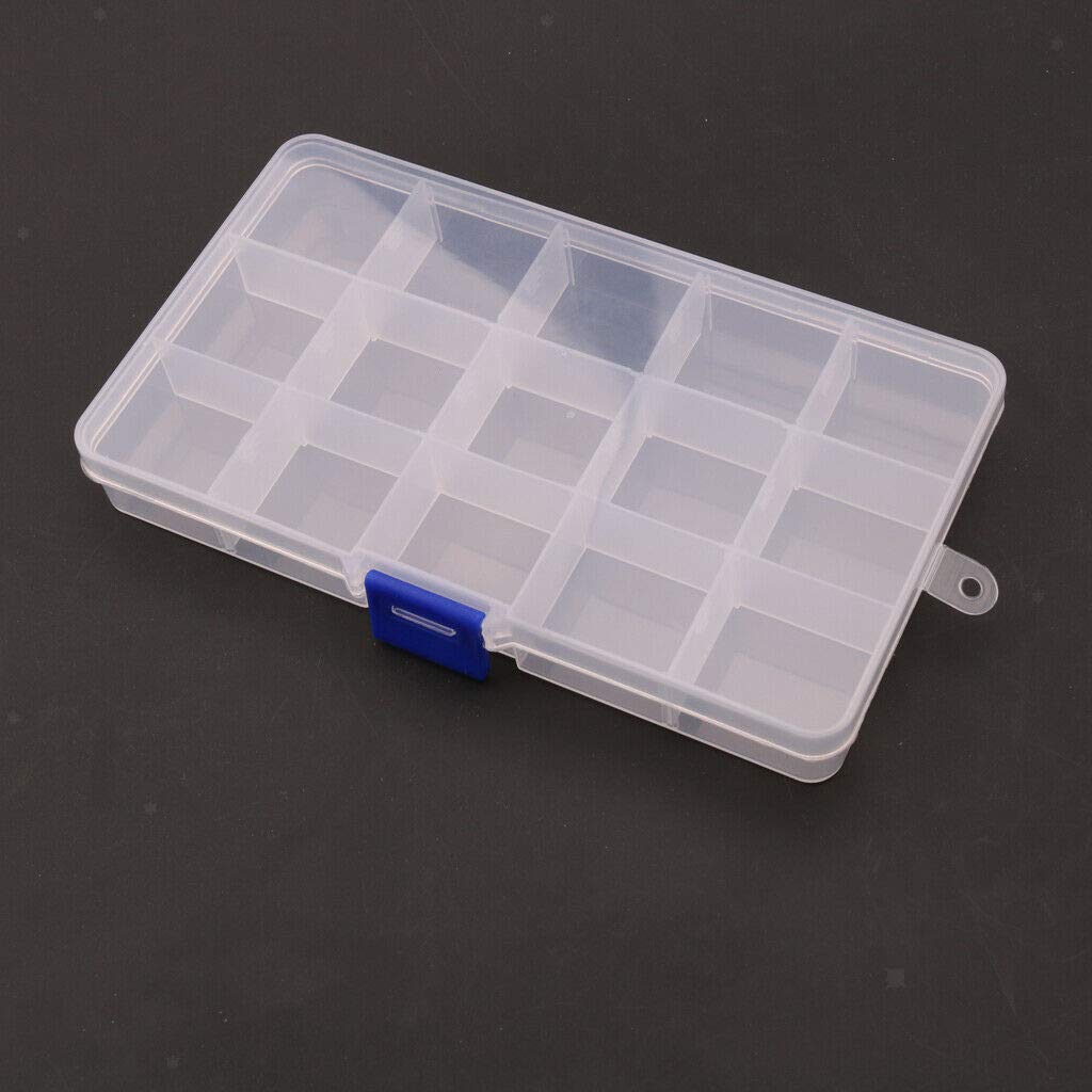 15 Grids Guitar Finger Picks Set with Clear Storage Case - Perfect for Guitar Accessories Organization & Travel Use