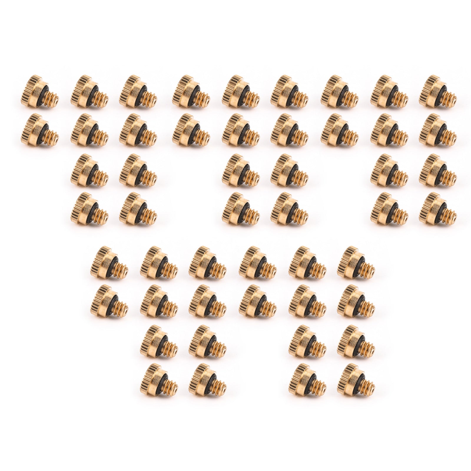 50pcs Brass Misting Nozzles - High Pressure Water Mister Sprinkler for Cooling System (0.016