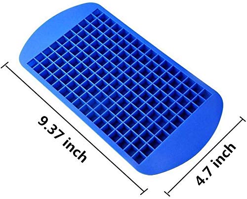 160 Grids Mini Silicone Ice Cube Trays - 3-Pack Tiny Ice Molds for Cocktails, Whiskey, Coffee & Chocolate - Perfect for Home Bars, Parties & Kitchen Use