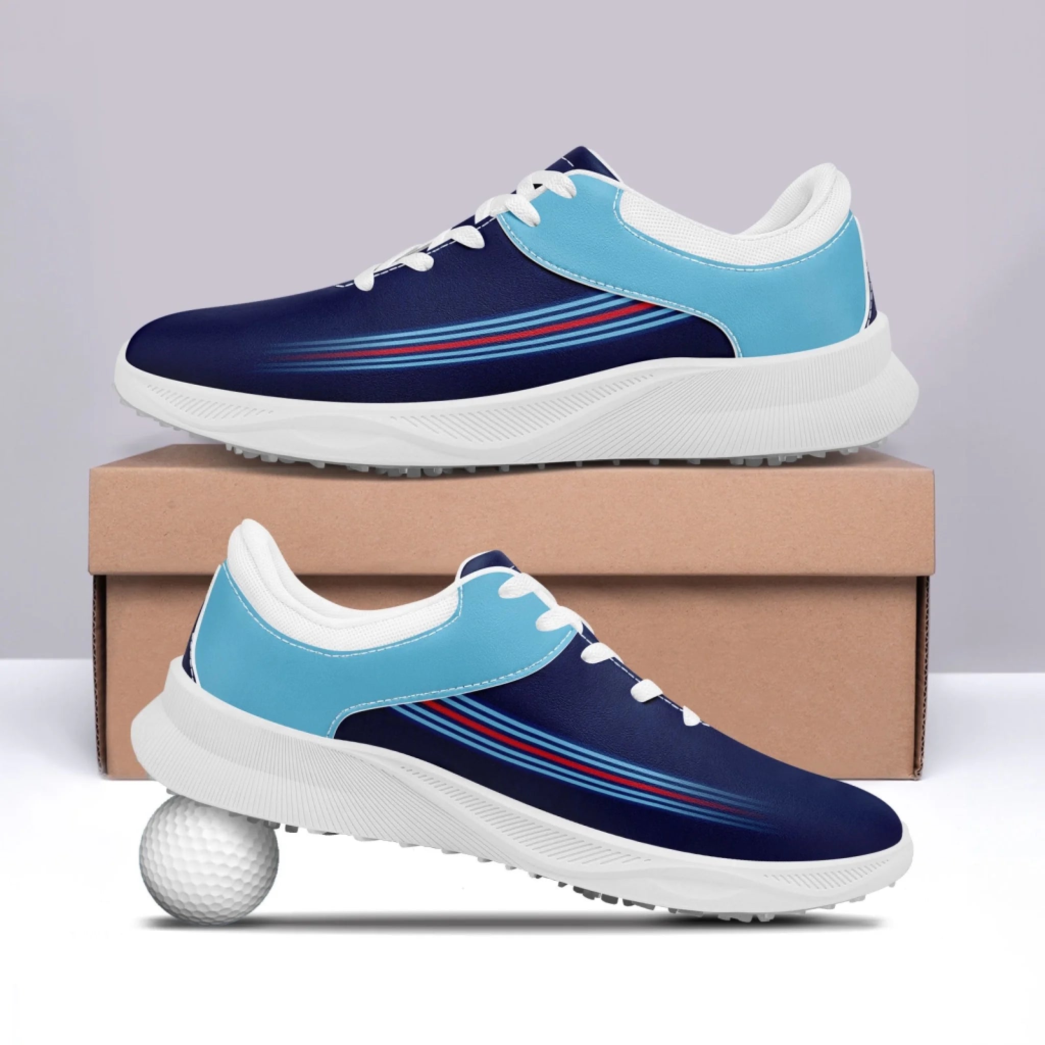 Custom Golf Performance Sneakers - Personalized Durable Athletic Shoes for POD Resellers | Breathable Comfort for Golfing & Casual Wear (Model: FN062 25020099)