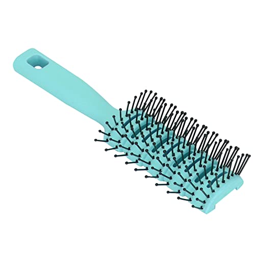 Vented Hair Brush for Detangling - Non Slip Hollow Back Design with Round Teeth for Comfortable Hair Care (Green) | Perfect for Wet & Dry Hair, Styling, and Scalp Massage at Home or Salon
