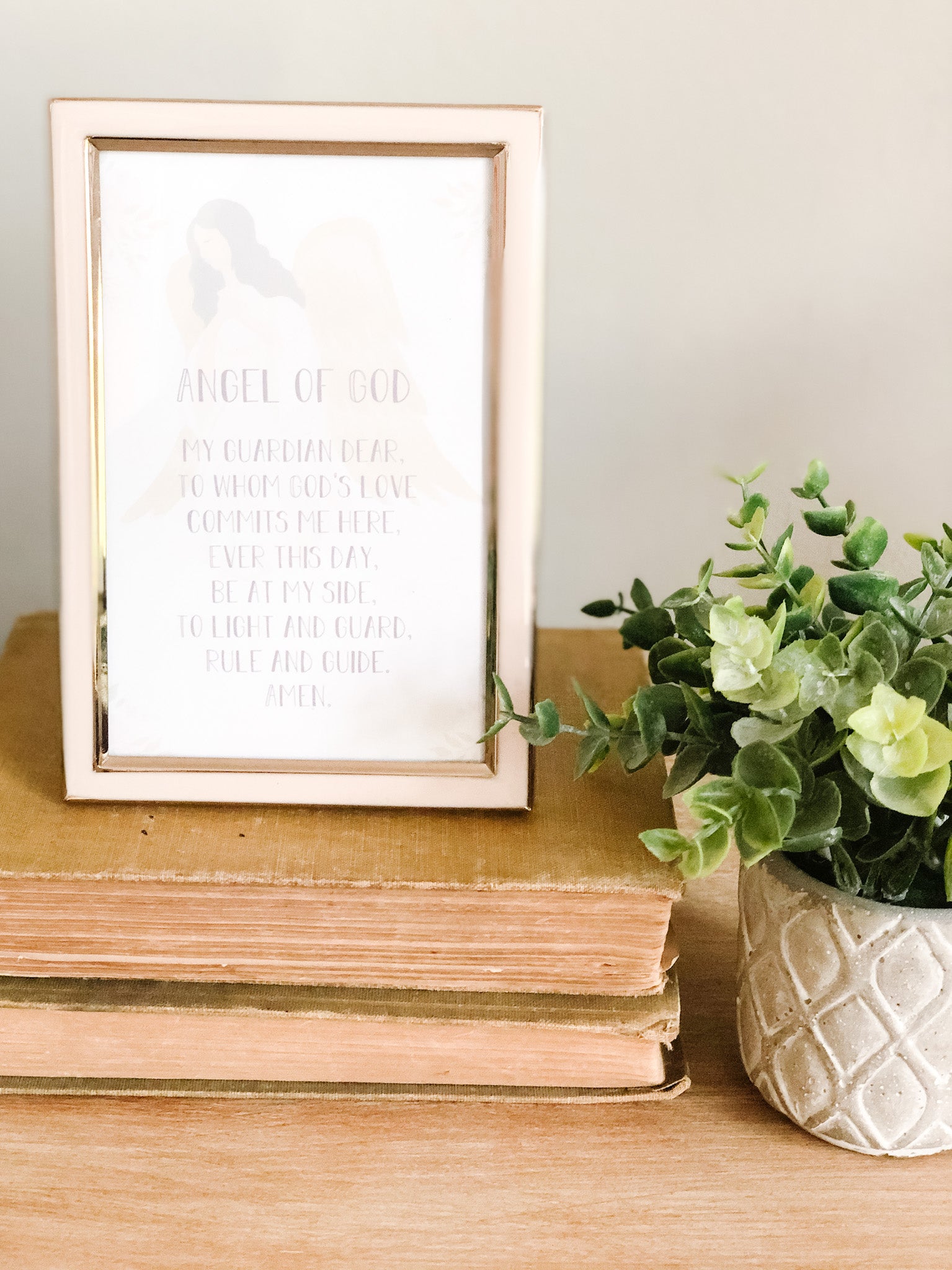 Guardian Angel Prayer Printable - Digital Download for Home, Office & Church Decor - Inspirational Wall Art & Gift Idea