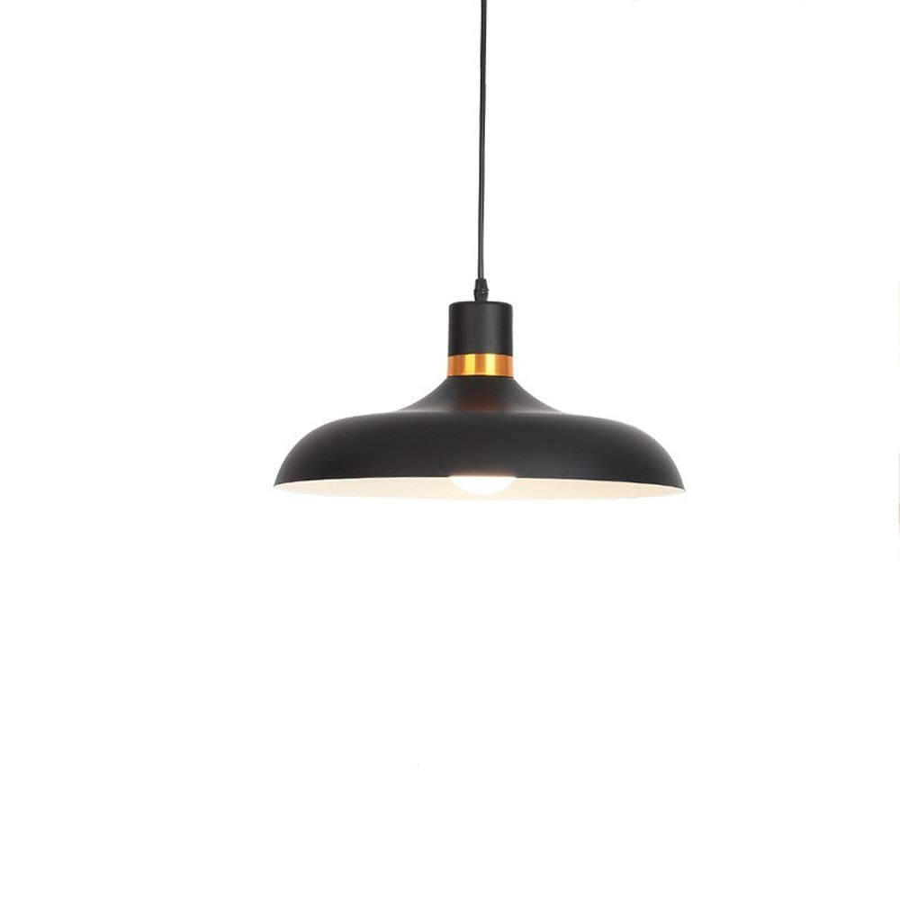 Modern Matte Black Aluminum Pendant Light - 12.6