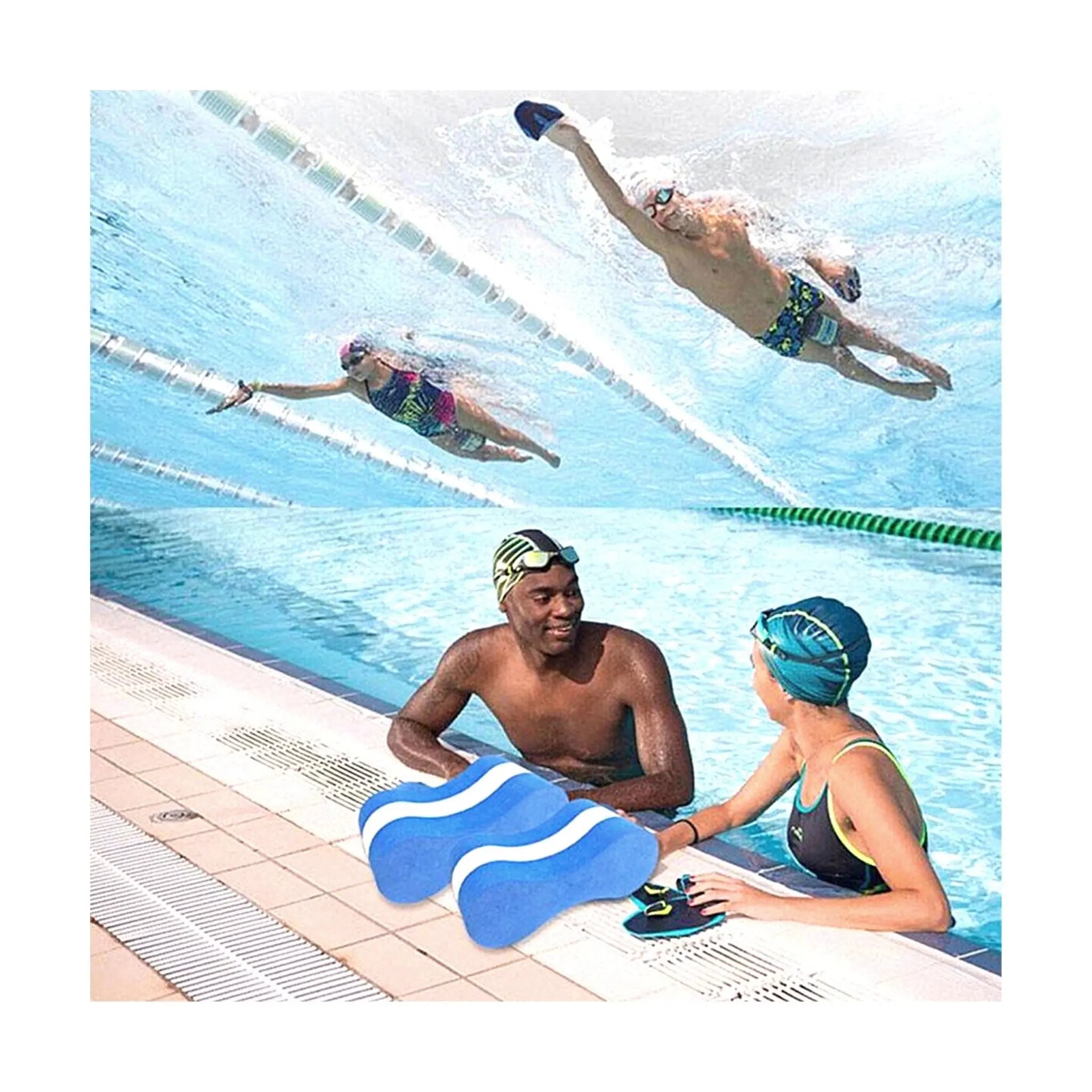 Pull Buoy for Swim Training - Floating Swim Aid for Kids & Adults - Improve Leg Position & Buoyancy for Pool Workouts & Competitive Swimming