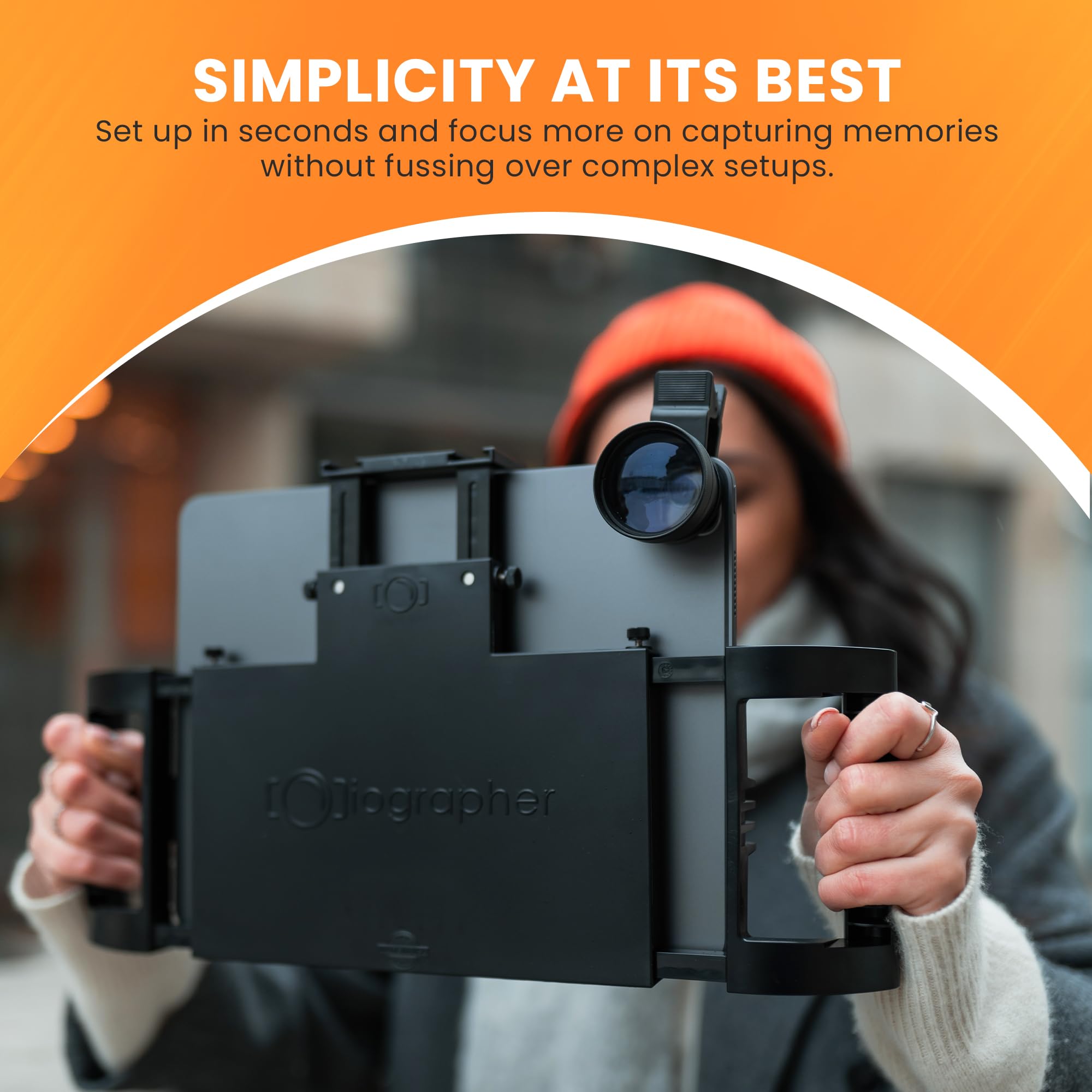 iOgrapher Adjustable iPad Case with Handles - Professional Video Production Solution for iPad Pro 11/12.9/13, iPad Air 4th/5th Gen & Surface Pro - Content Creator Grip for YouTube, TikTok & Live Streaming