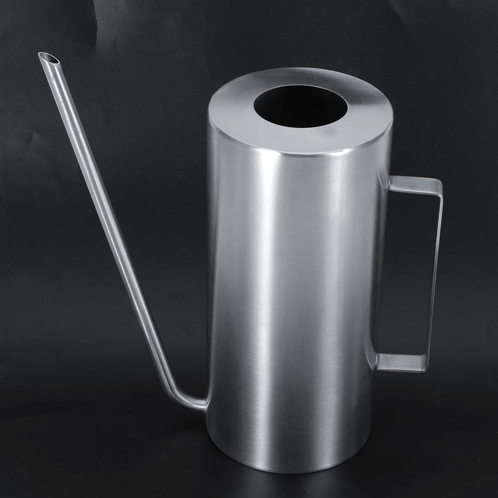 VBESTLIFE 1.5L Stainless Steel Watering Can - Large Capacity Outdoor Garden Watering Pot with Durable Design for Home Plants, Flowers & Lawn Care | Perfect for Balcony, Patio, and Backyard Gardening