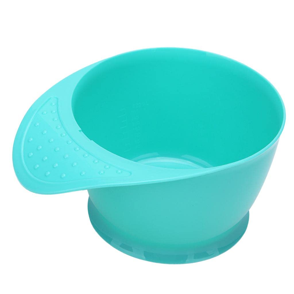 Professional Salon Hair Coloring Mixing Bowl with Handle - Cyan Tint Dye Bowl for Hairdressers & DIY Hair Dye - Perfect for Salon Styling, Balayage, Highlights & At-Home Hair Coloring