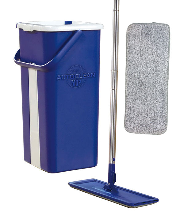 Starlyf Auto Clean Mop - Self-Cleaning Mop with Washable Pads, Lightweight & Easy to Use for Hardwood Floors, Tile & Laminate - Perfect for Home Cleaning, Kitchen & Bathroom