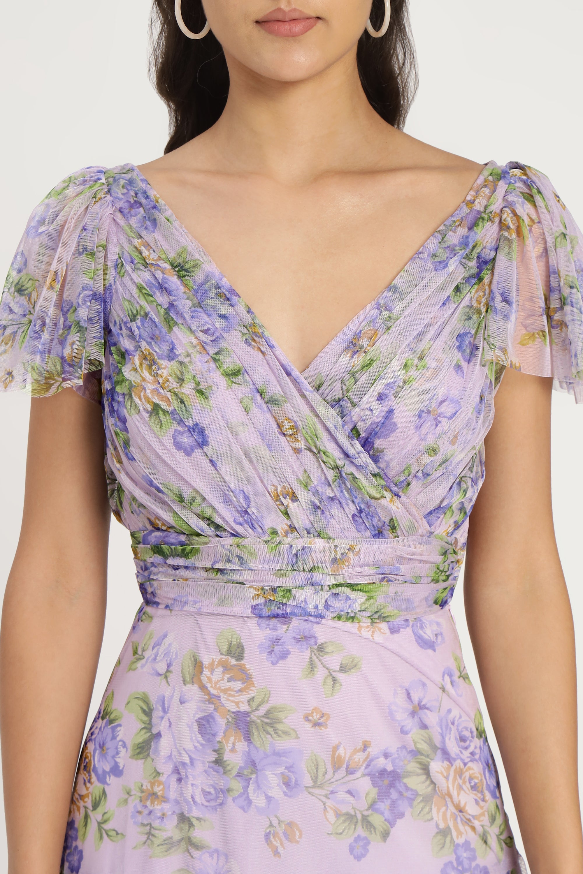 Gally Maxi Dress in Lilac Print - Floral Summer Dress for Women | Perfect for Beach Vacation, Date Night & Casual Outings