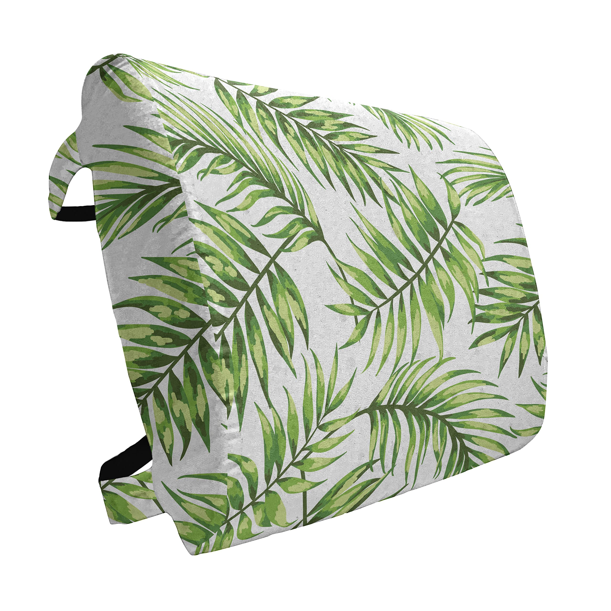 Ambesonne Watercolor Tropical Palm Leaf Lumbar Support Pillow - 14