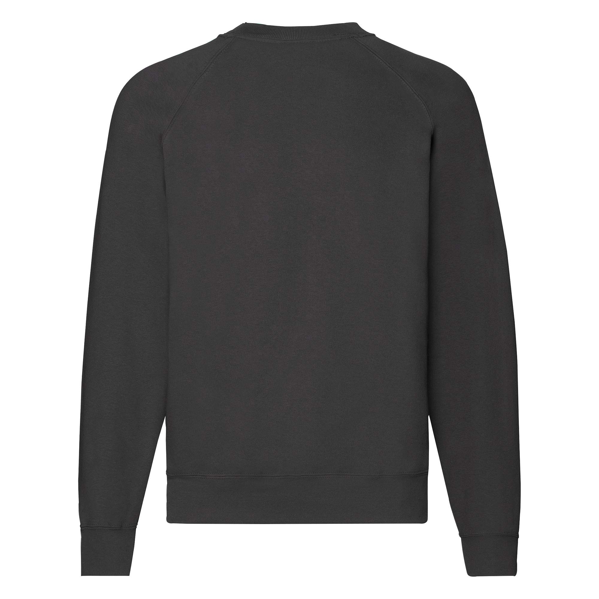 Fruit of the Loom Classic Raglan Sweatshirt for Men & Women - Vintage Logo on Chest - Comfortable Cotton Blend Pullover - Casual Wear, Gym, Lounge & Everyday Outfits