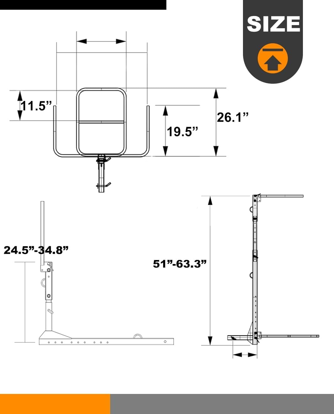 Upgraded Heavy Duty RV Truck Kayak Rack - Vertical SUP & Kayak Carrier for Secure Transport - Perfect for Camping, Road Trips & Water Sports Adventures