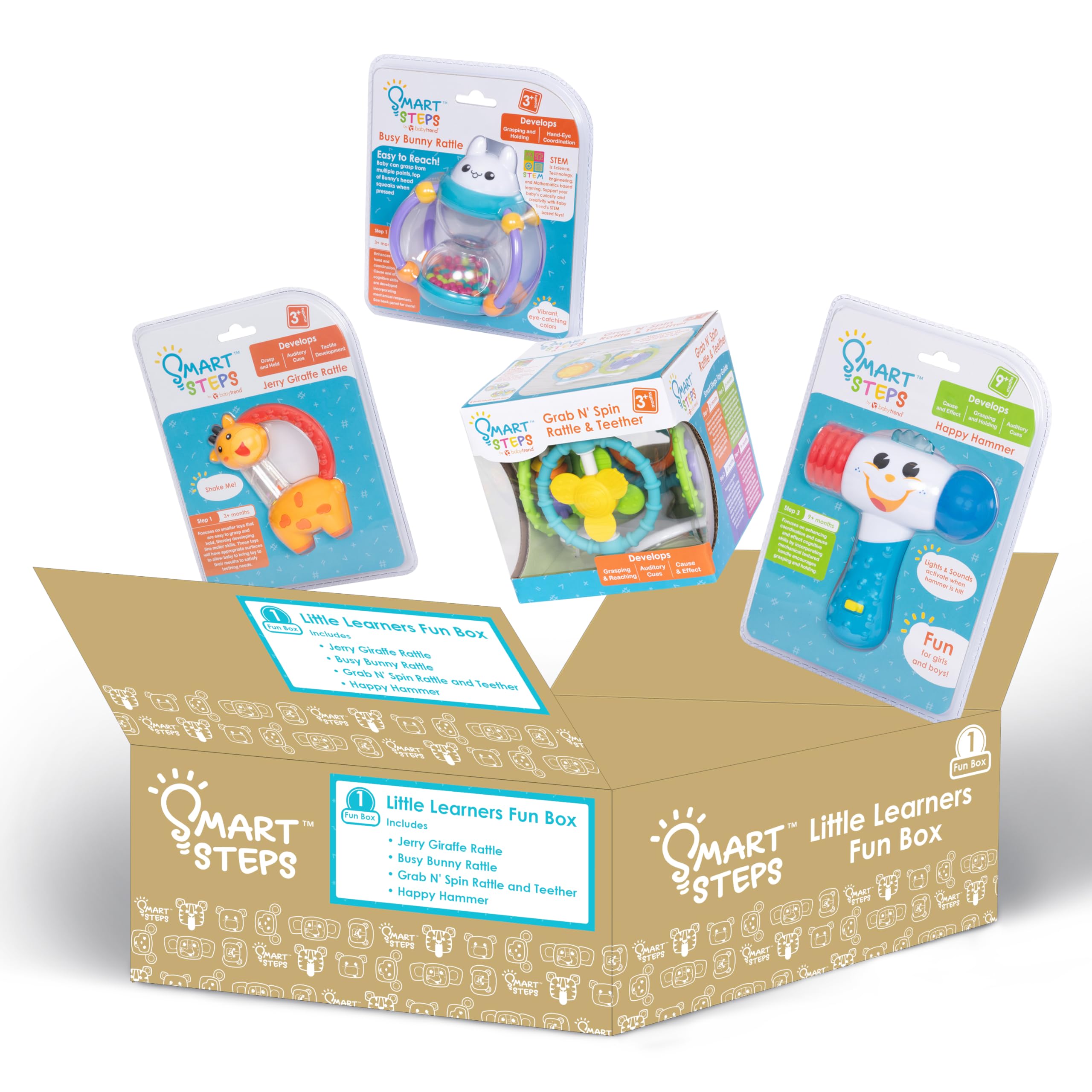 Smart Steps® Little Learners Fun Box - Educational Activity Kit for Toddlers & Preschoolers - Perfect for Home Learning, Daycare & Playtime