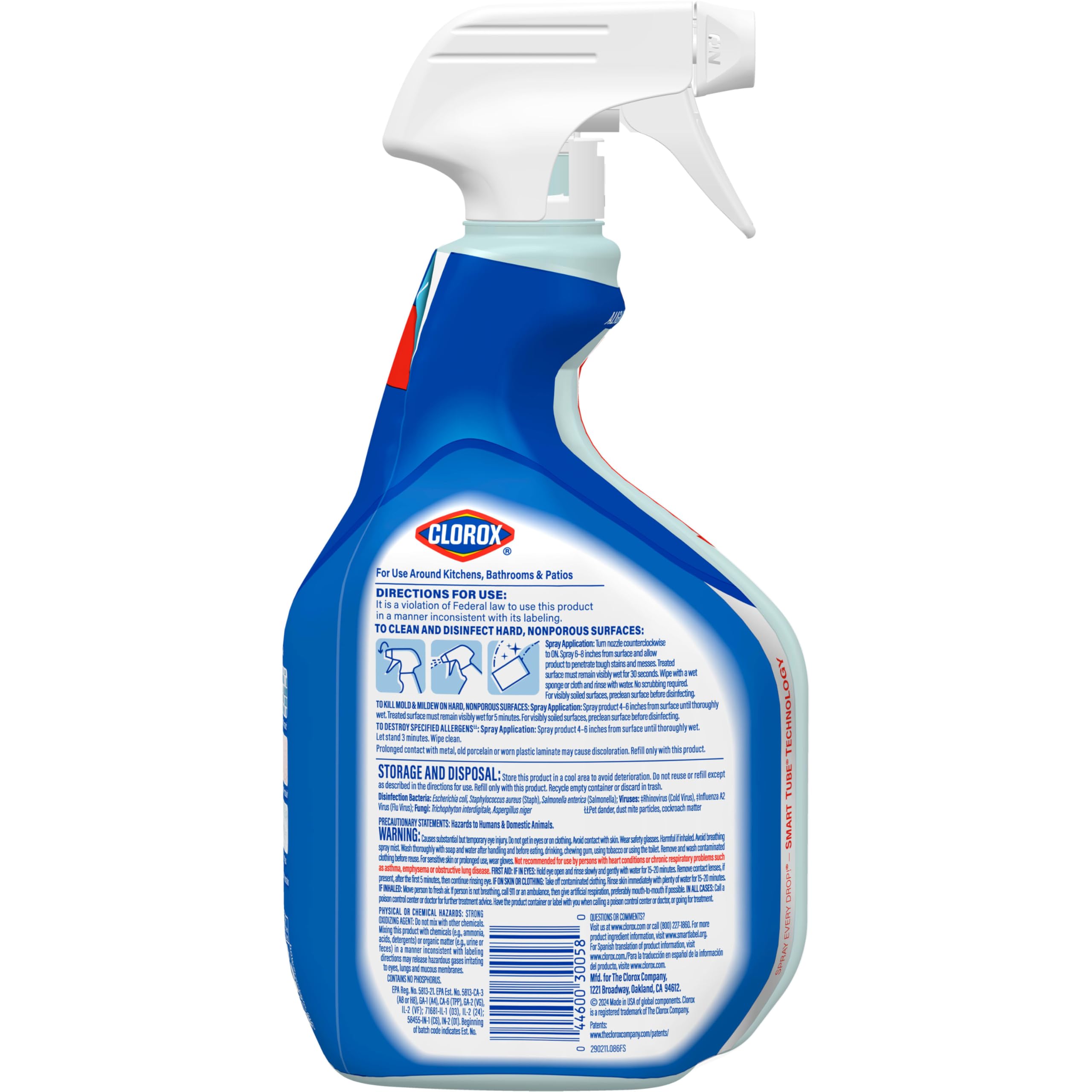 Clorox Fresh Scent Multi-Surface Cleaner Spray - Eliminates Odors & Disinfects for Kitchens, Bathrooms & More | Perfect for Home & Office Cleaning