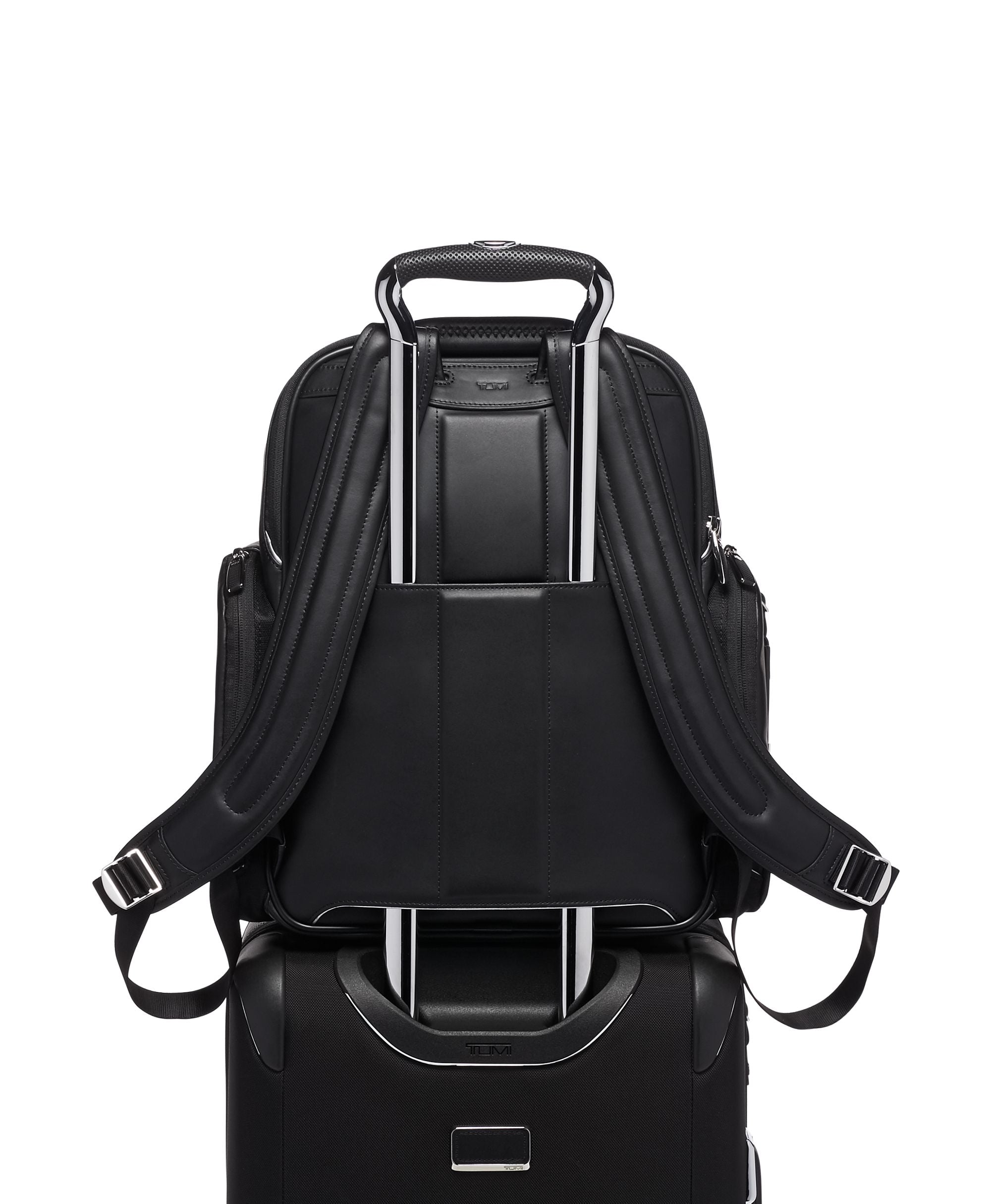 Tumi Arrivé Larson Leather Backpack for Men & Women - Premium Genuine Leather Laptop Backpack for Work, Travel & Business - Stylish & Durable Everyday Carry Backpack for Professionals & Students