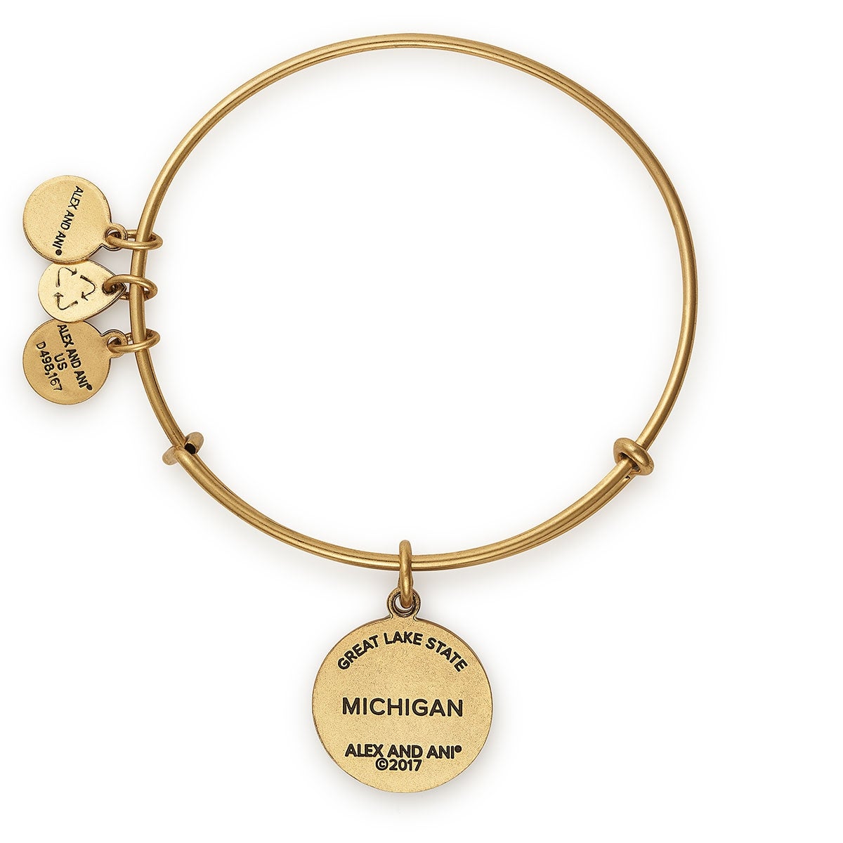Detroit & Great Lakes Charm Bracelet - Handmade Adjustable Bangle with Unique Duo Charms - Perfect for Travel Lovers & Souvenir Collectors