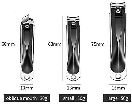 Professional Stainless Steel Nail Art Clippers & Cutters - Safe Portable Manicure & Pedicure Tools for Home Salon, Travel & DIY Nail Care