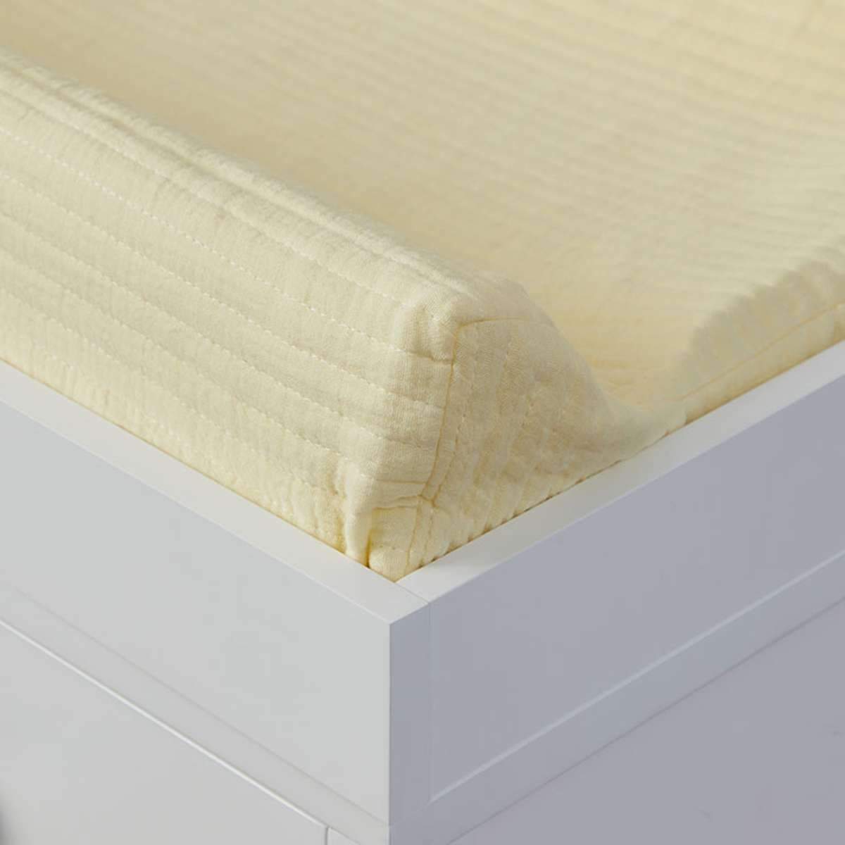 Mocka Cotton Change Mat Cover - Soft & Breathable Buttermilk Color for Baby Diaper Changing | Nursery Essentials & Travel Changing Pad Accessory