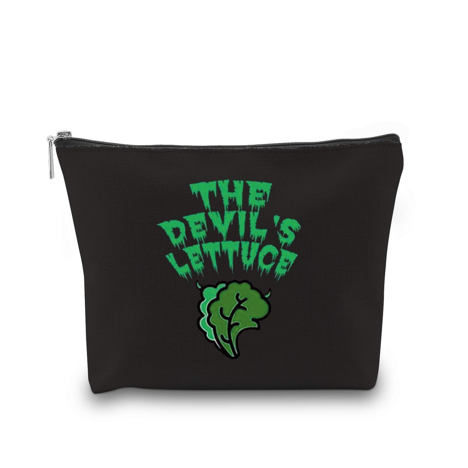 Funny Weed Lover Gift - Devils Lettuce Cosmetic Bag | Stoner Humor Toiletry Pouch for Cannabis Enthusiasts | Perfect for 420 Parties, Festivals & Travel Accessories