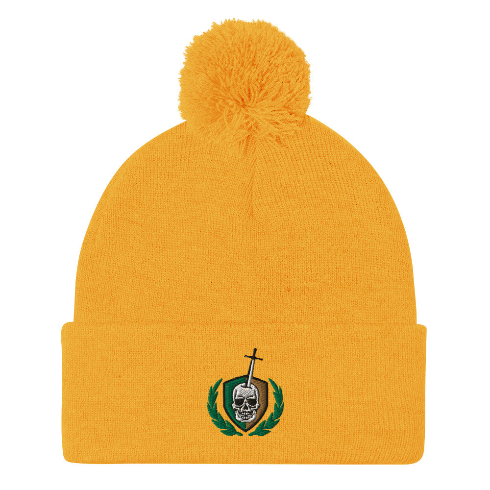 Exiles RFC Pom Pom Knit Beanie - Warm Winter Hat for Men & Women - Perfect for Rugby Fans, Outdoor Activities & Cold Weather Fashion