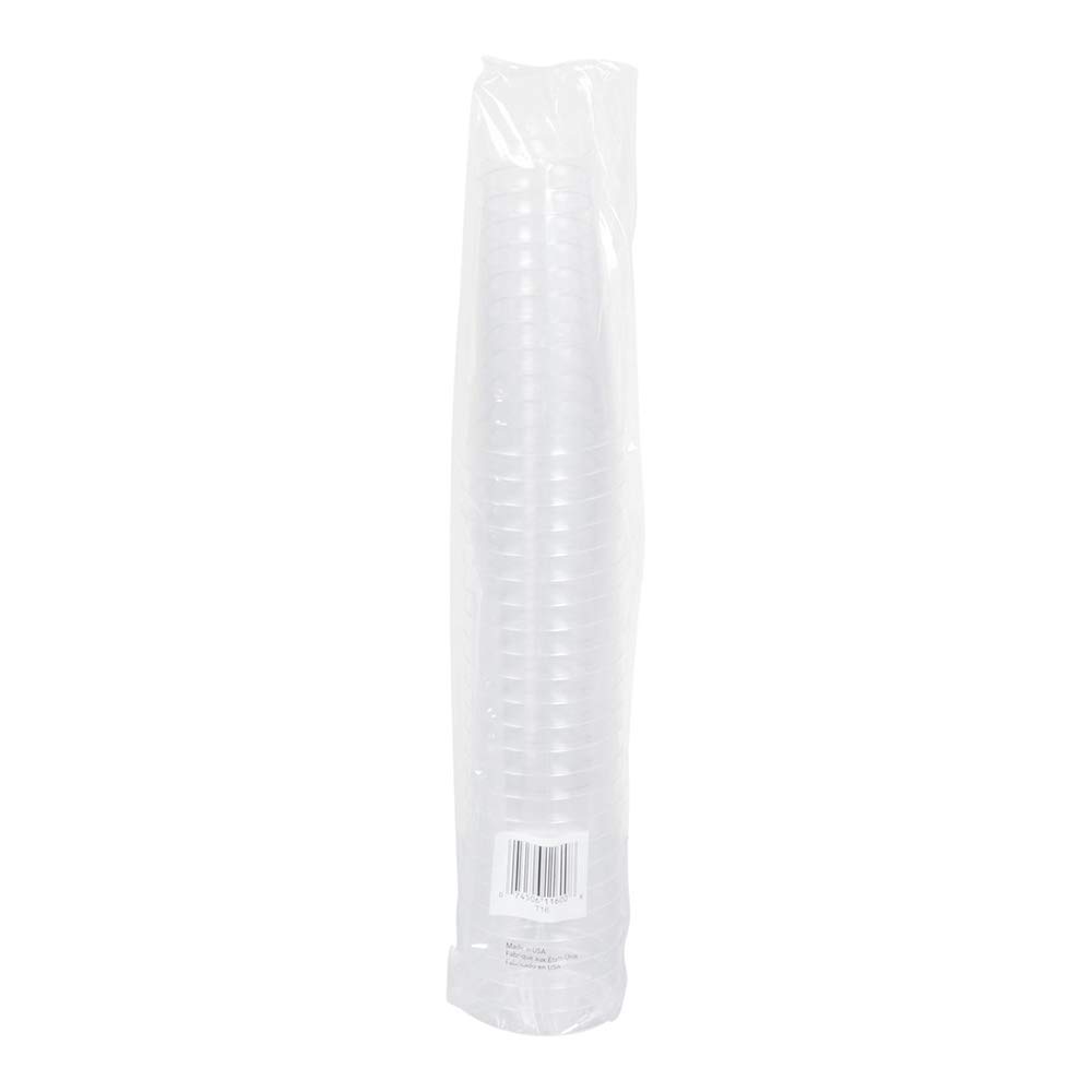 Comet 16 oz Clear Plastic Smooth Wall Drinking Cups - 500 Count Bulk Pack - Durable & BPA-Free for Parties, Events, and Daily Use