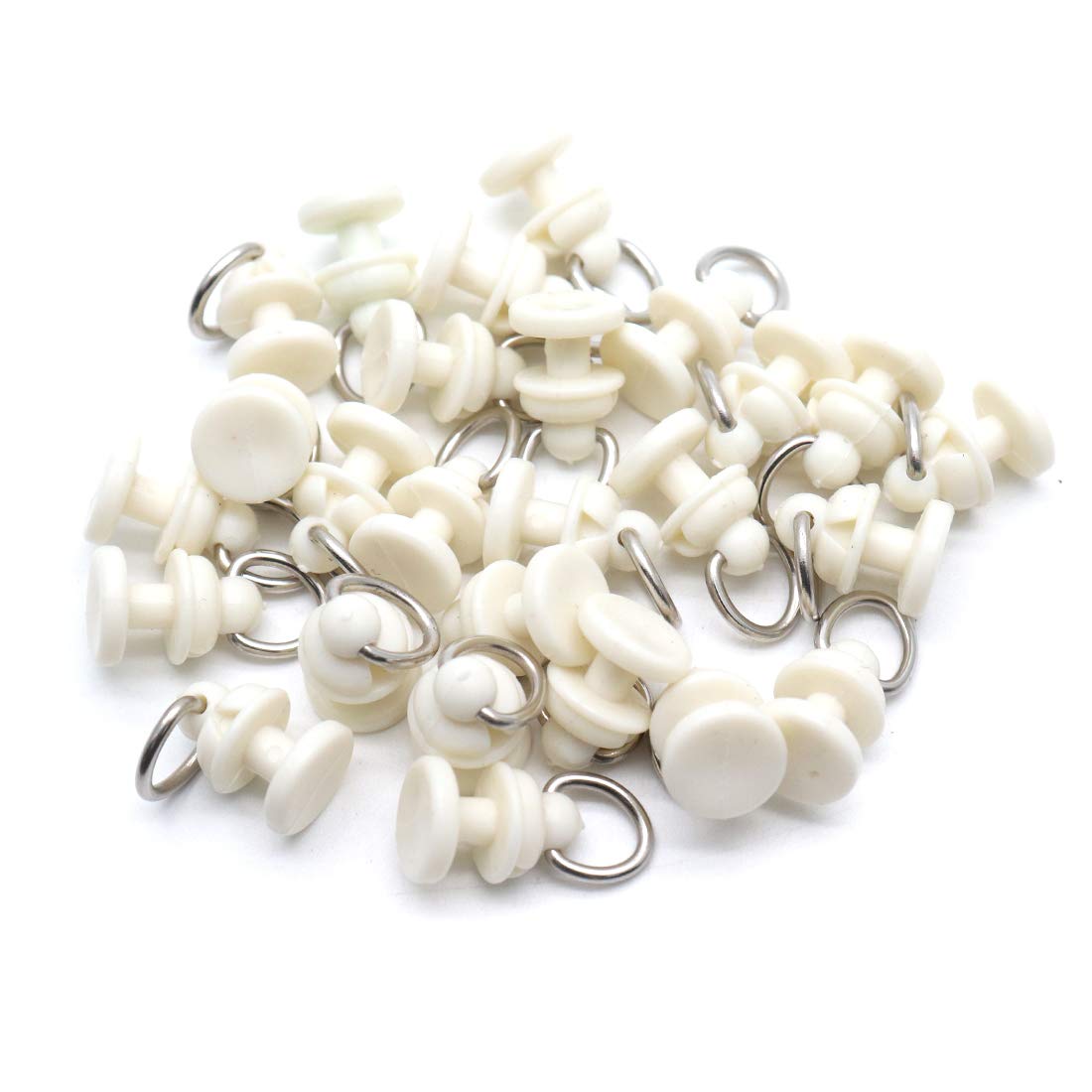 40Pcs Ceiling Track Rollers - Smooth Sliding Gliders for Curtains & Drapes - Compatible with Windows, Shower Tracks & Drapery Rails - Perfect for Home, Office & Commercial Use
