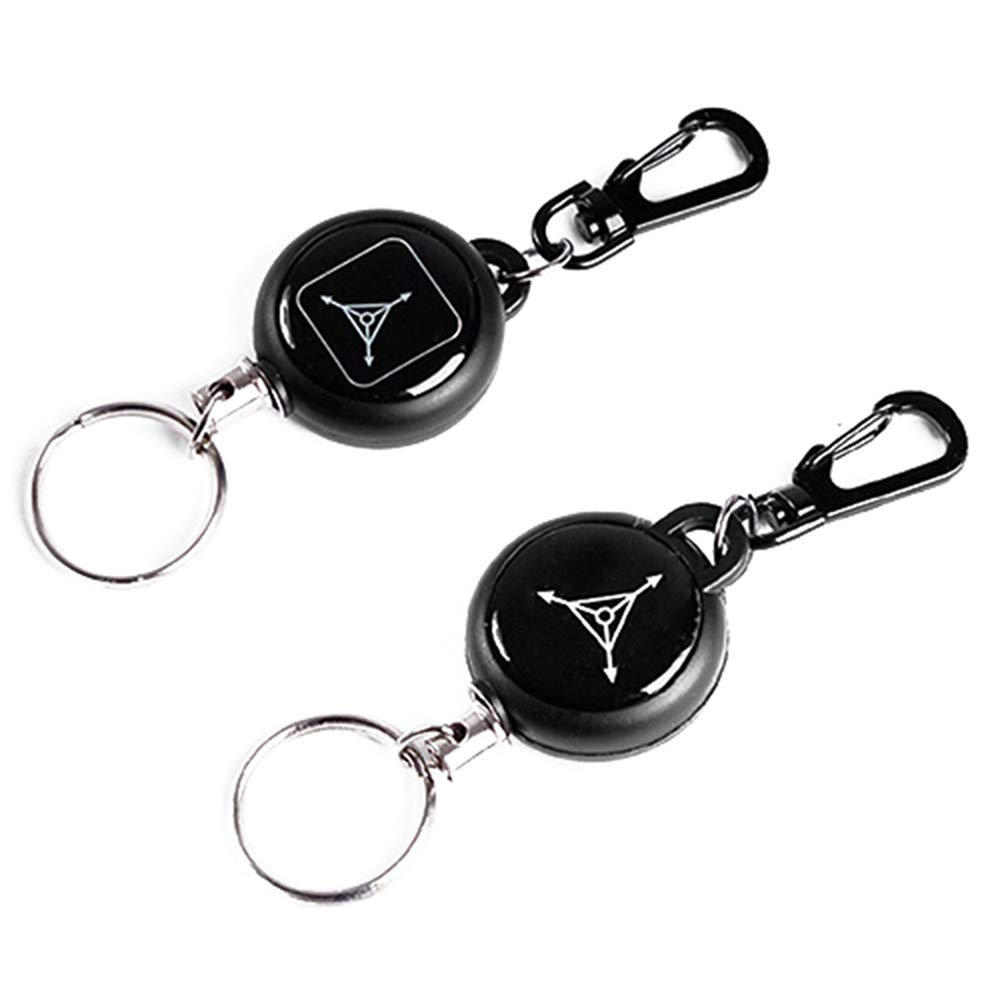 Anti-Lost Anti-Theft Super Strong Retractable Steel Wire Keychain Key Ring - Durable & Secure for Keys, ID Cards, and Small Items - Perfect for Travel, Hiking, and Everyday Use