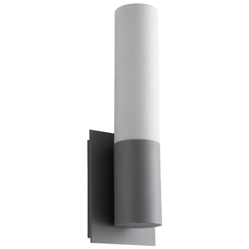 Magneta Collection Gray Transitional LED Outdoor Lantern - Weatherproof Exterior Lighting for Patio, Garden & Porch | Model OXYGEN 3-728-16