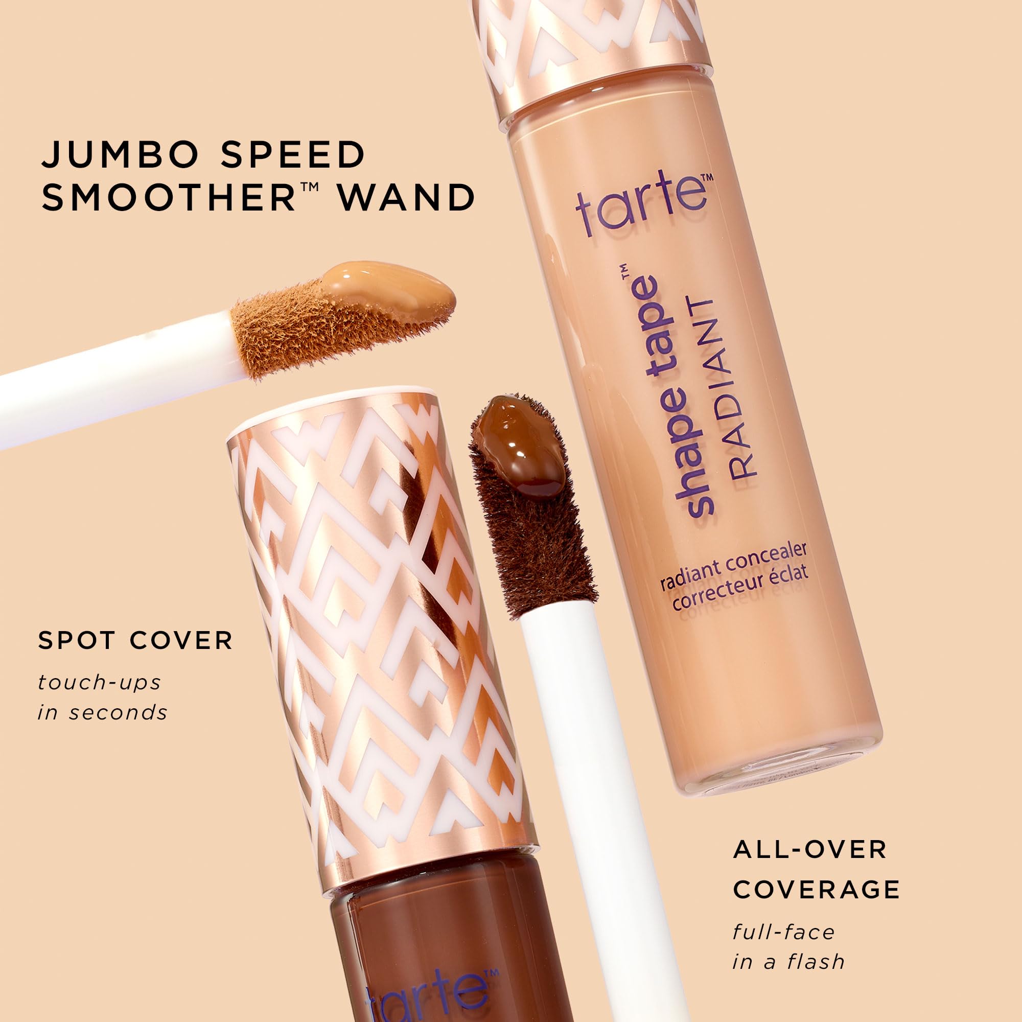 Tarte Shape Tape Radiant Medium Coverage Concealer - 35N Medium (Neutral Undertone) | Flawless Under Eye Brightening & Blemish Covering for Day & Night Makeup