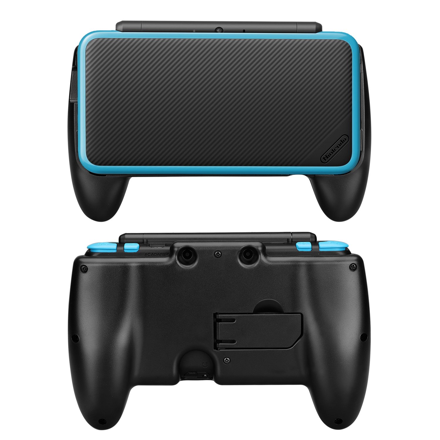 Premium Ergonomic Hand Grip Case for New Nintendo 2DS XL/LL (2017 Model) - Anti-Slip Rubber Cover with Kickstand | Protective Skin & Comfort Controller Grip | Perfect for Gaming Sessions & Travel Protection