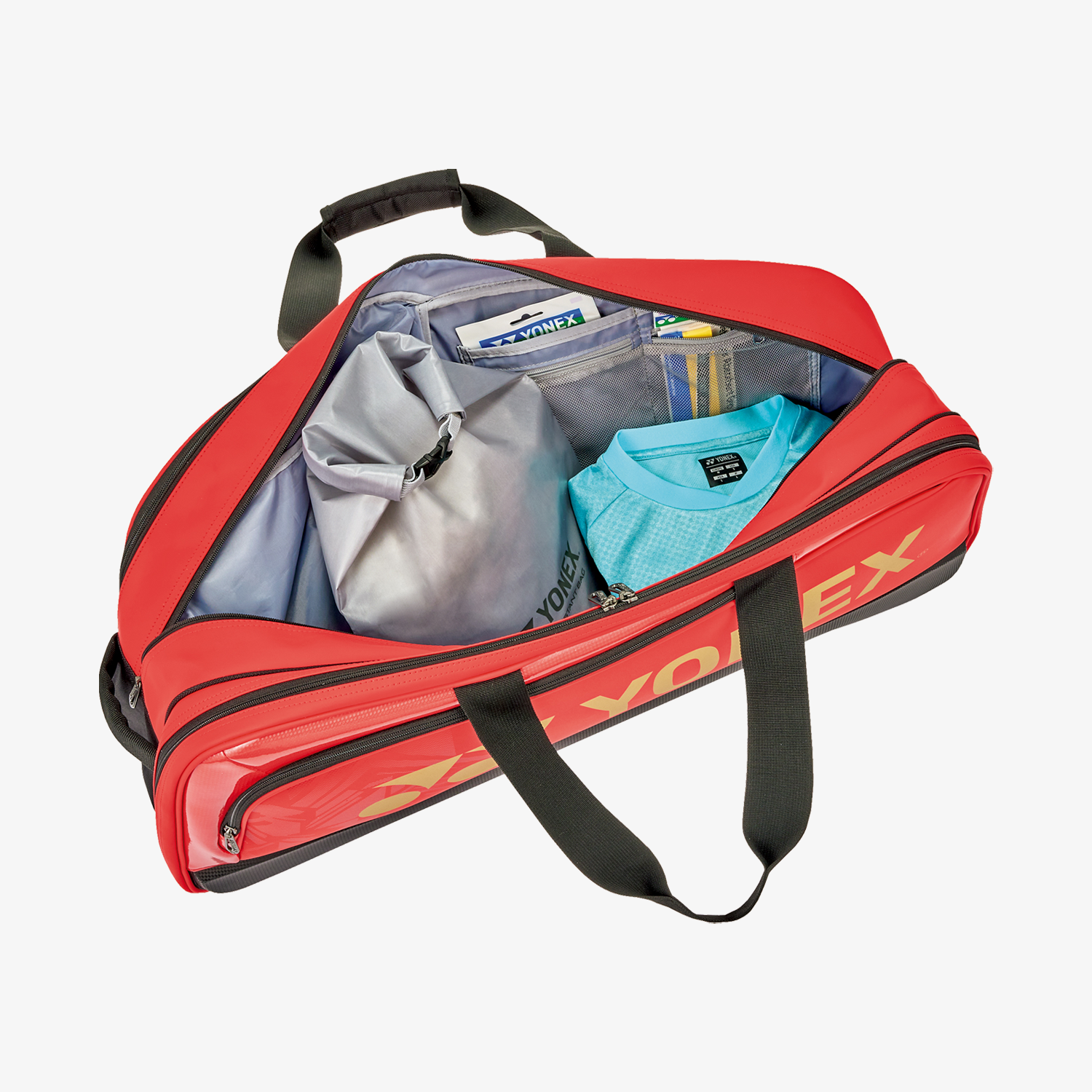 Yonex BAG02531WRBK Expert Tournament Tennis Badminton Sports Bag (Red/Black) - Perfect for Tennis, Badminton Players & Sports Enthusiasts