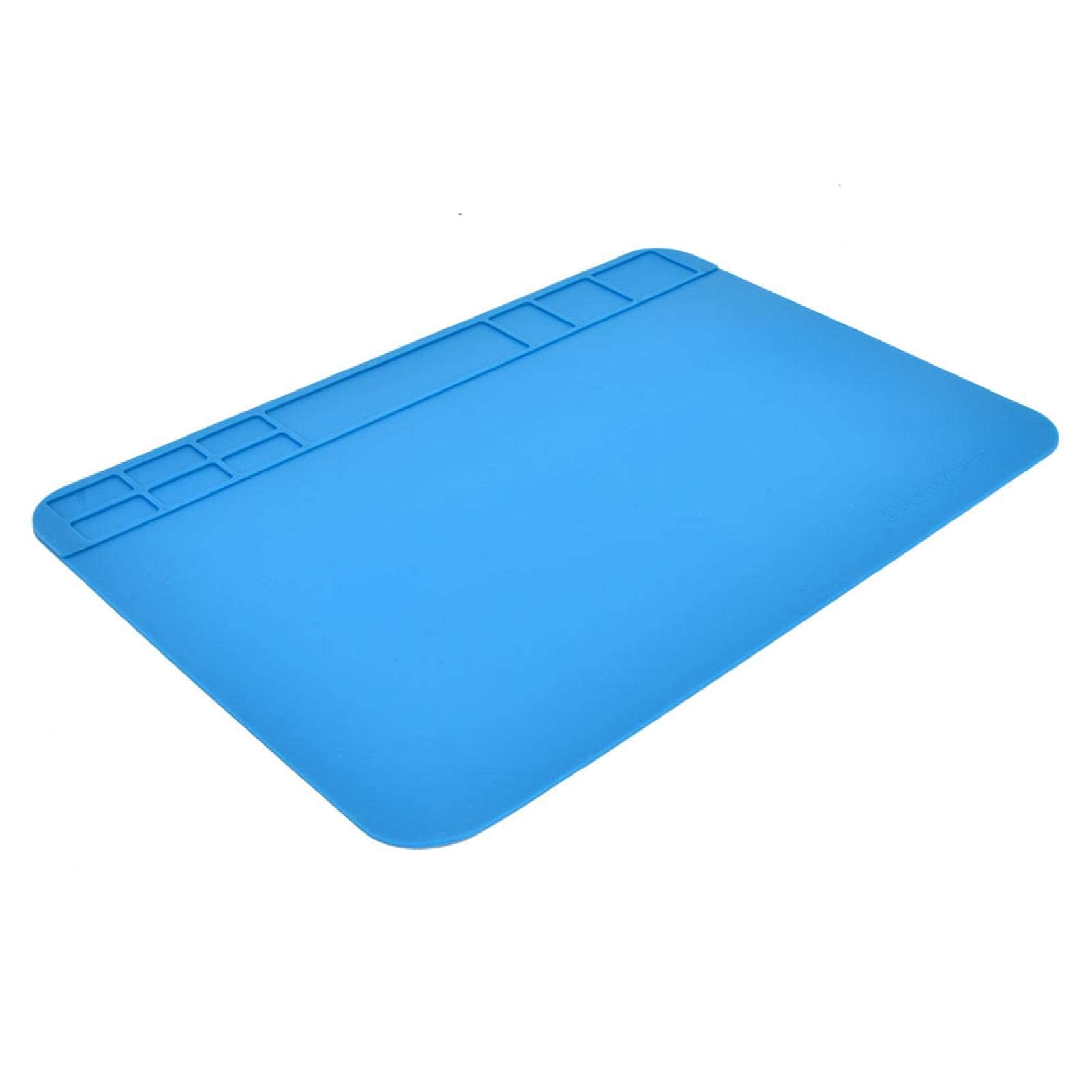 Oumefar Heat Resistant Silicone Soldering Mat - Repair Mat for Electronics, Phones, Computers - Anti-Static, Heat Insulation Work Surface - Perfect for DIY, PCB Repair, Soldering Projects
