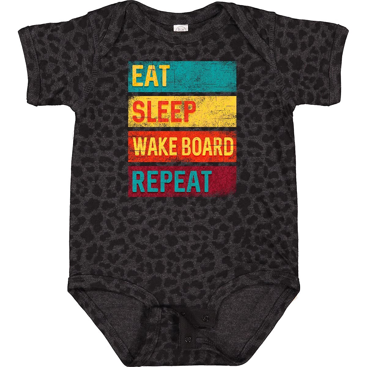 Inktastic Wakeboarding Baby Bodysuit - Eat Sleep Wakeboard Repeat - Cute Outfit for Wakeboard Enthusiasts - Perfect for Beach, Pool & Water Sports Activities