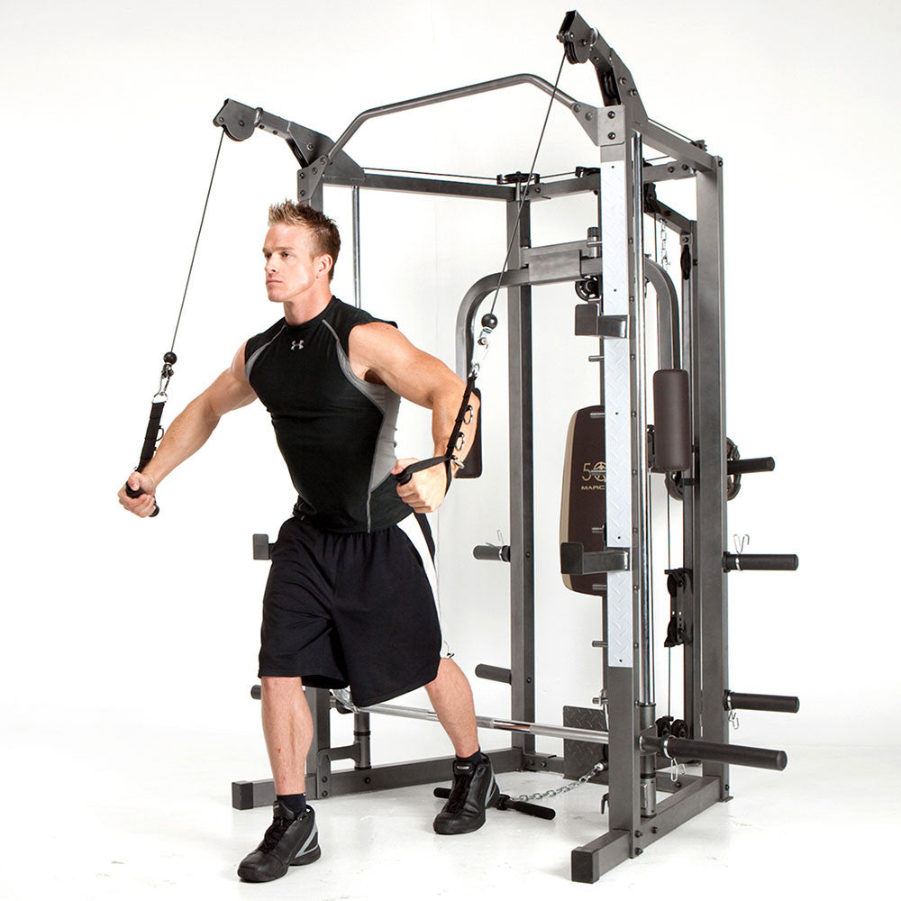 Marcy SM 4008 Smith Machine - Full Body Gym Equipment for Home & Commercial Use | Strength Training & Weightlifting Workout Station for Fitness Enthusiasts