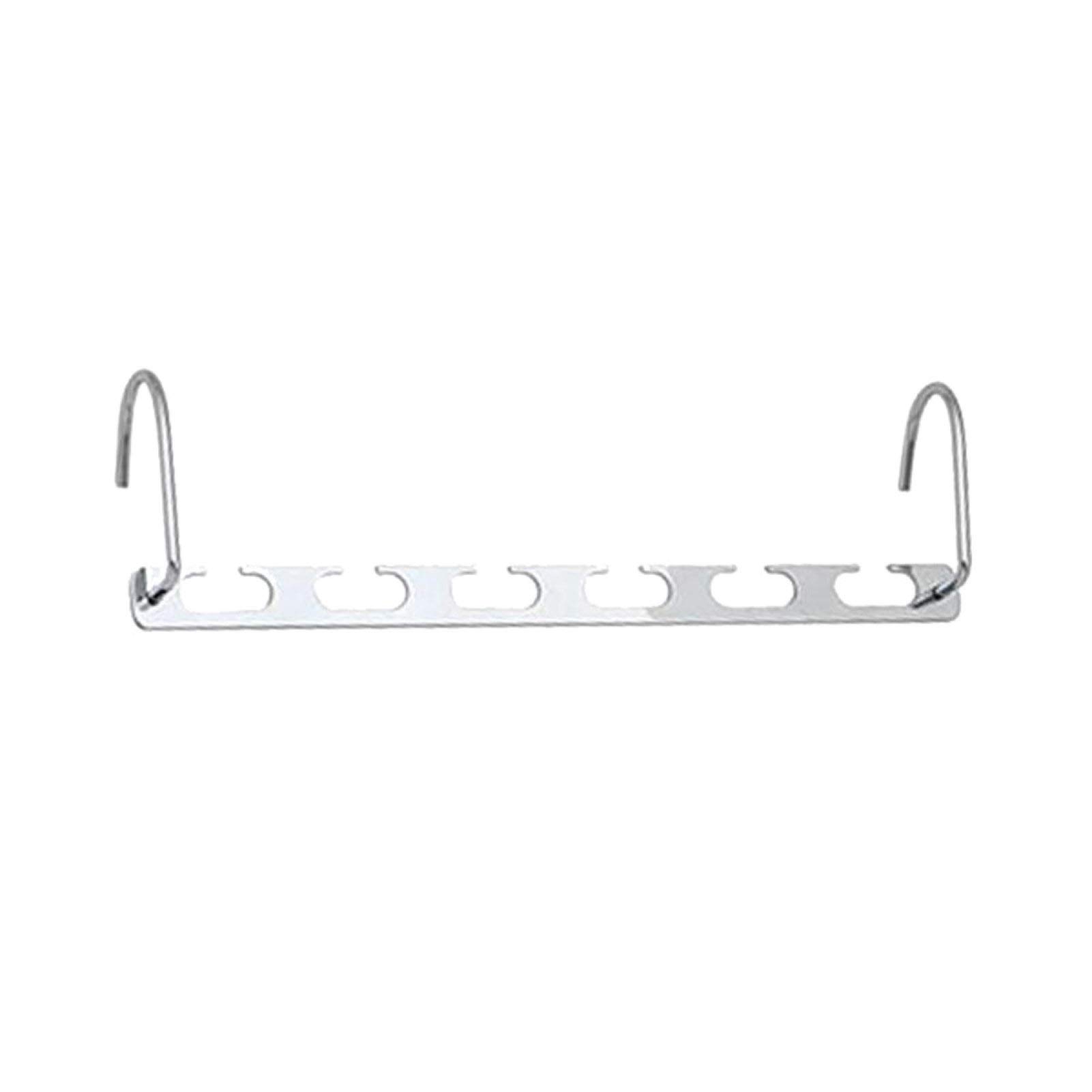 Metal Chain Holder for Clothes Hangers - Space Saving Closet Organizer for Shirts, Pants & Jackets | Perfect for Small Closets, Dorm Rooms & RV Storage