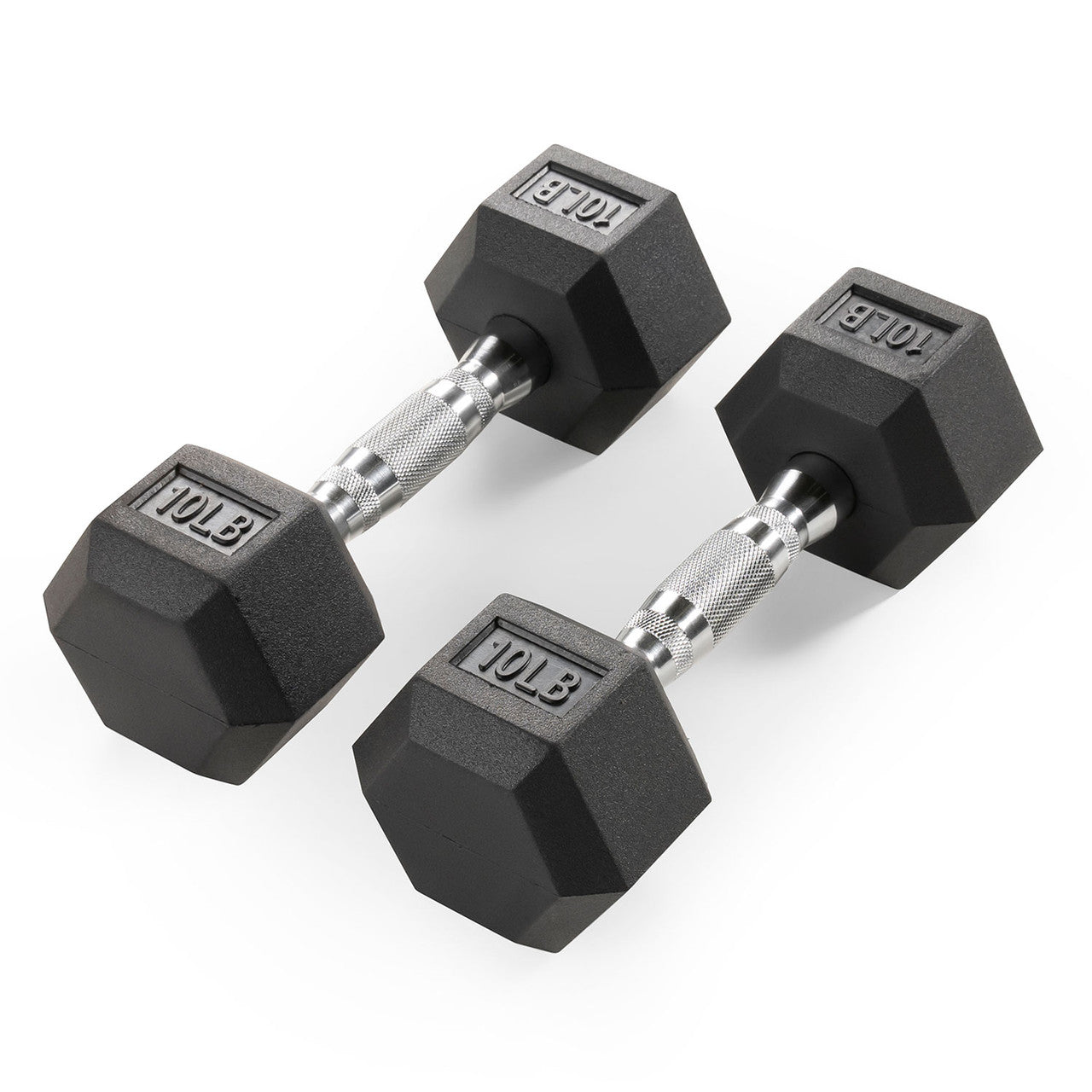10lb Rubber Hex Dumbbell Pair - Heavy Duty Workout Weights for Strength Training & Home Gym | Marcy RHDB 010 | Ideal for CrossFit, Bodybuilding & Fitness Enthusiasts