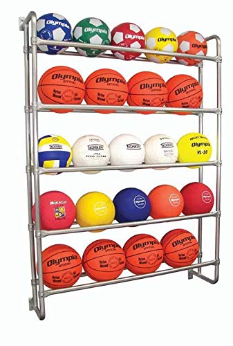 Wall Ball Rack - Space Saving Sports Equipment for Home Gym