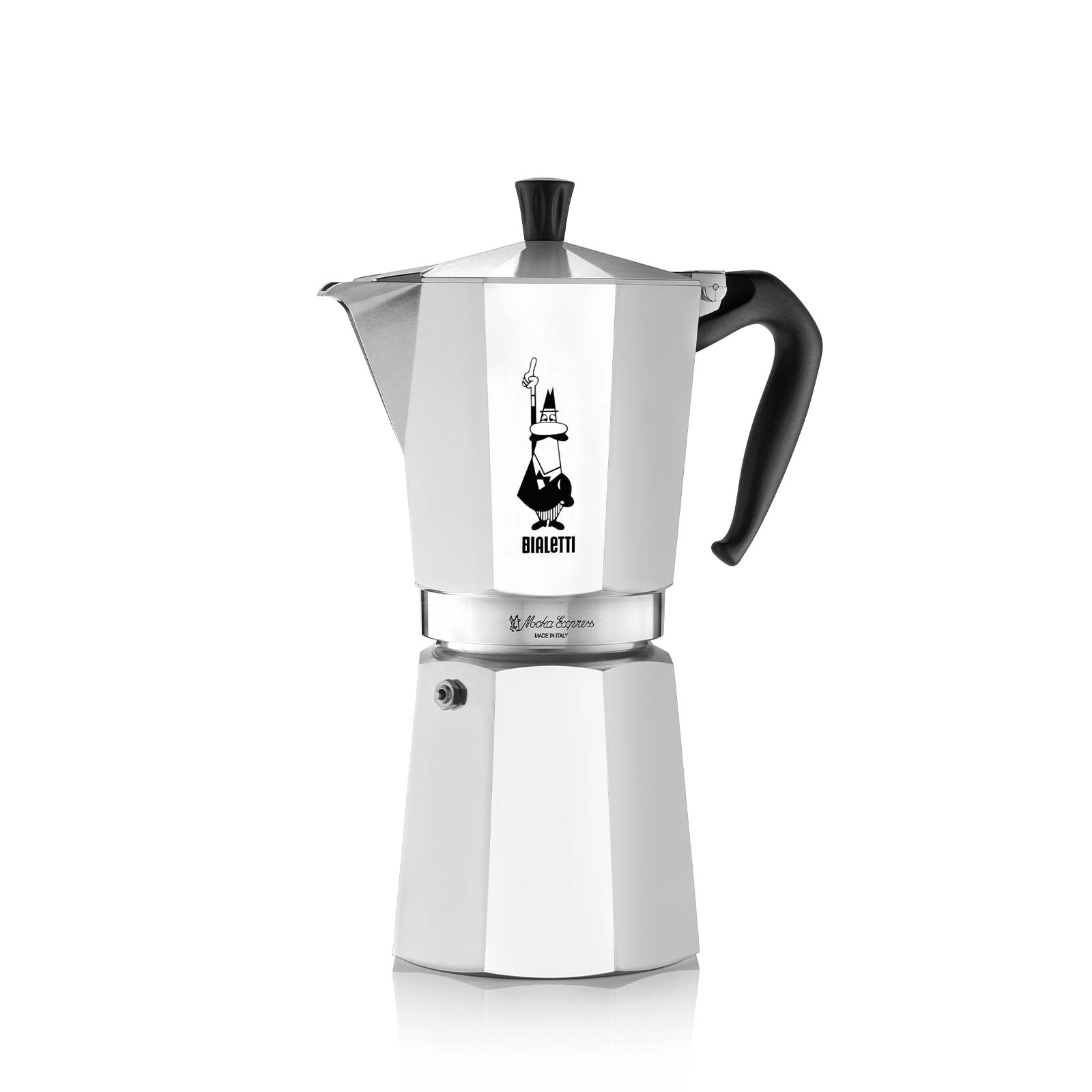 Bialetti Moka Express Stovetop Espresso Maker - 12 Cup (22 Oz/670ml) Aluminum Italian Coffee Pot for Authentic Espresso - Perfect for Home, Office & Camping Use