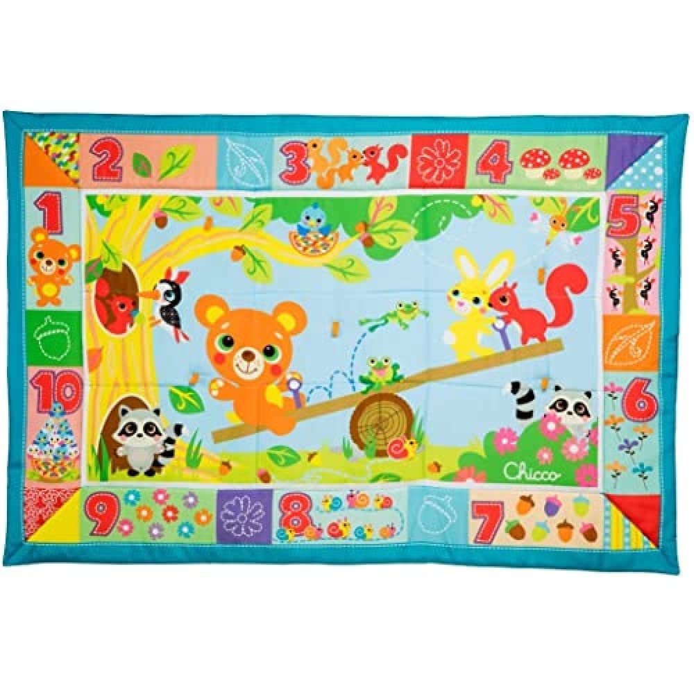 Chicco XXL Forest Playmat with Forest Animals - Extra Large Soft Baby & Toddler Playmat (53