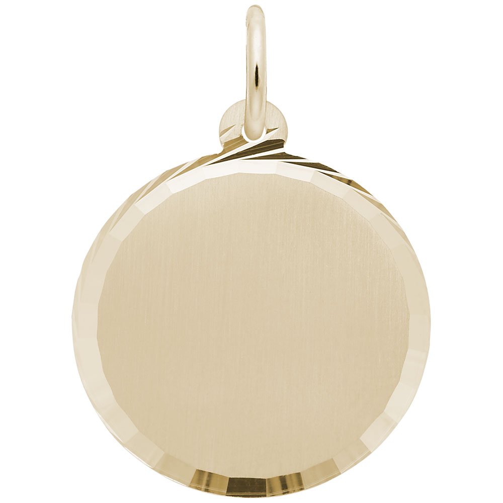 Round Disc Dia Cut Charm Pendant - Stainless Steel Jewelry Findings for DIY Bracelets, Necklaces & Crafting - Perfect for Handmade Gifts, Party Favors & Jewelry Making